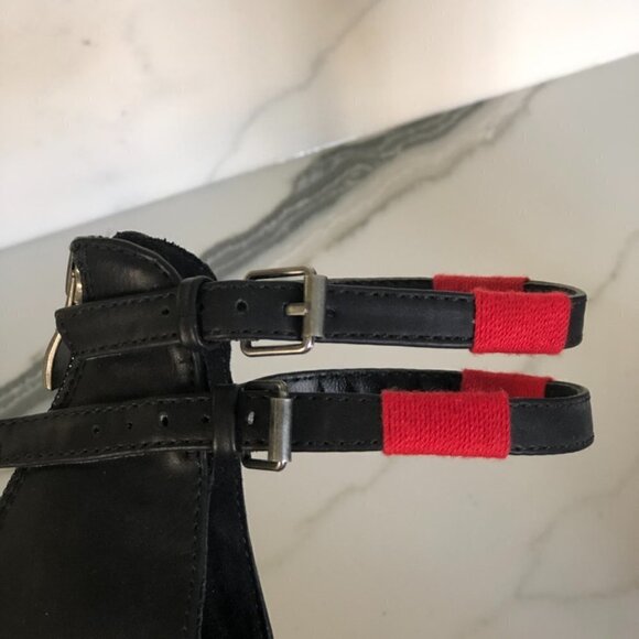 Mia Shoes Rama Colorful Stitched Black Heels Sz 9 - Picture 7 of 11